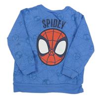 Modrá vzorovaná mikina so Spider Manem George