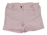 Svetloružové teplákové rifľové kraťasy C&A