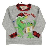 Nová - Sivá mikina s dinosaurom