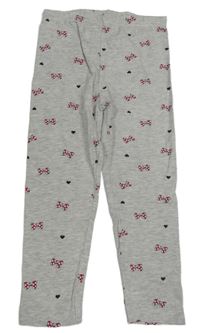 Svetlosivé legíny s mašličkami Disney