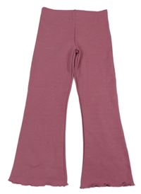 Růžové flare kalhoty F&F