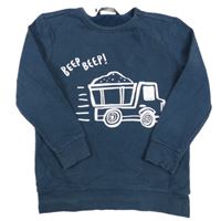 Tmavomodrá mikina s nákladiakom George