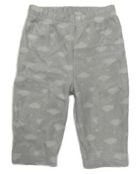 Sivé zamatové tepláky s mraky C&A