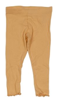 Marhuľové rebrované legíny Primark
