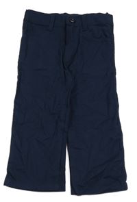 Tmavomodré plátenné nohavice Ramada