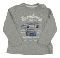 Sivé tričko s autami Lupilu