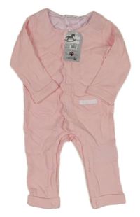 Nové - Svetloružový vzorovaný overal s vreckami Rock a Bye Baby