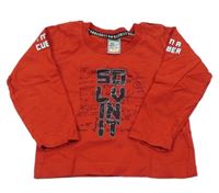 Červené tričko s nápisom Bad Boys