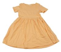 Oranžové bavlnené šaty