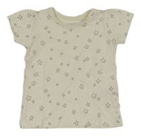 Smotanové tričko s hviezdičkami Primark