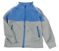 Sivo-modrá prepínaci športová mikina s rolákom Pep&Co