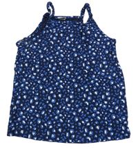 Tmavomodro-modro-biely vzorovaný top Kiki&Koko