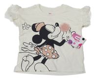 Nové - Smetanové tričko s Minnií Disney