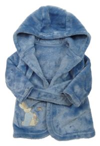 Tmavomodrý chlupatý župan Peter Rabbit s kapucňou George