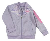 Světlefialovo-army prepínaci športová mikina Reebok