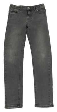 Sivé skinny teplákové rifle KIABI