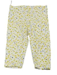 Smetanovo-žlté kvetované legíny C&A