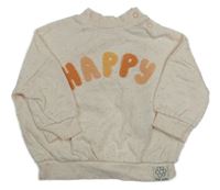 Smetanová melírovaná oversize mikina George