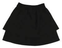 Čierna vrstvená sukňa George