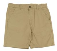 Béžové chino plátěné kraťasy H&M