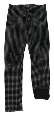 Čierno-biele kockované teplákové teplákové legíny H&M