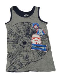 Sivé tielko s potiskem - Star Wars