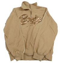 Hnedá mikina s nápisom H&M