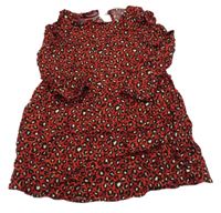 Červené vzorované ľahké šaty Matalan