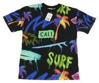 Nové - Čierno-farebné tričko s palmami a sufrmi Next