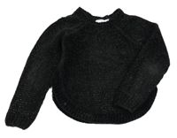 Čierny trblietavý žinylkový sveter Orchestra