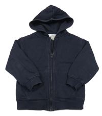 Tmavomodrá prepínaci mikina s kapucňou M&S