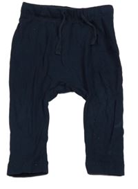 Tmavomodré ľahké tepláky H&M