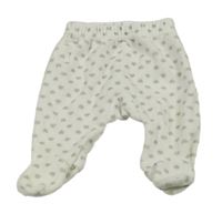 Bílé sametové polodupky se srdíčky LaRedoute