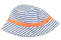 Bílo-modrý pruhovaný klobouk Cool Club