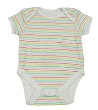 Bielo-farebné pruhované body Primark