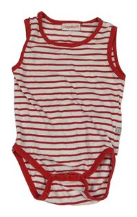 Bielo-červené pruhované body Liegelind