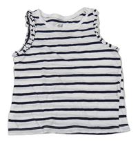 Bílo-černý pruhovaný top H&M