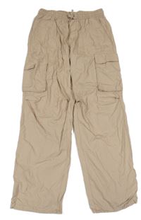 Béžové plátěné cargo kalhoty H&M