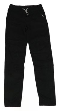 Černé plátěné jogger kalhoty Little Kids