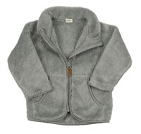 Sivá chlpatá prepínaci mikina H&M