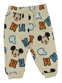 Smotanové tepláky s Mickeym a písmeny Pep&Co
