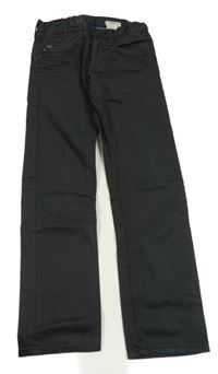 Černomodré skinny rifle so zipsom