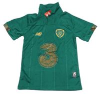 Nové - zelené sportovní tričko s logem New Balance