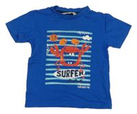 Modré tričko s krabem 