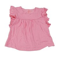 Nové - růžový top s volánky Mothercare