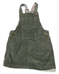 Khaki na traké menšestrové šaty s vreckami H&M