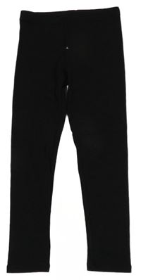 Čierne rebrované legíny H&M
