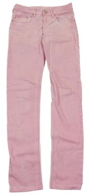 Světlerůžové skinny rifle H&M