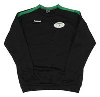 Čierna športová mikina s logom Hummel