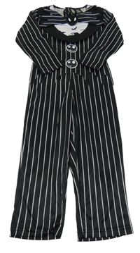 Kostým - Černo-bílý pruhovaný overal - Jack Skellington Disney